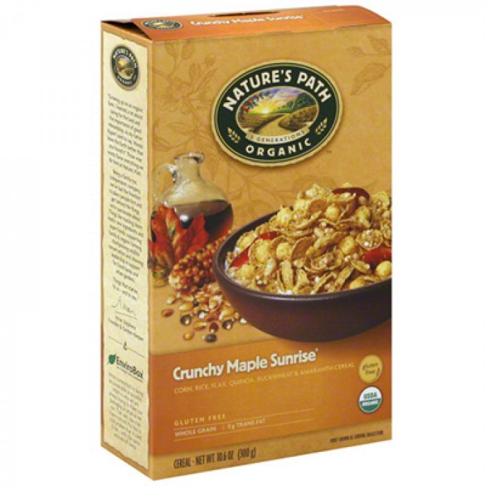 Sunrise Crunchy Maple - Gluten free Breakfast Cereal (Nature's Path, no ...